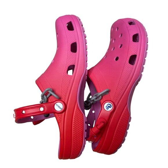 Frankenberry Crocs Limited Edition Pink‎ Clogs Size 11 With Chain Strap - Picture 5 of 7